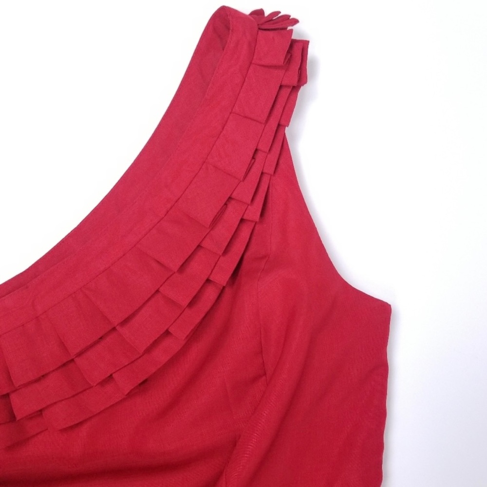 The Limited one shoulder ruffle neck dress size 8 - Picture 5 of 10